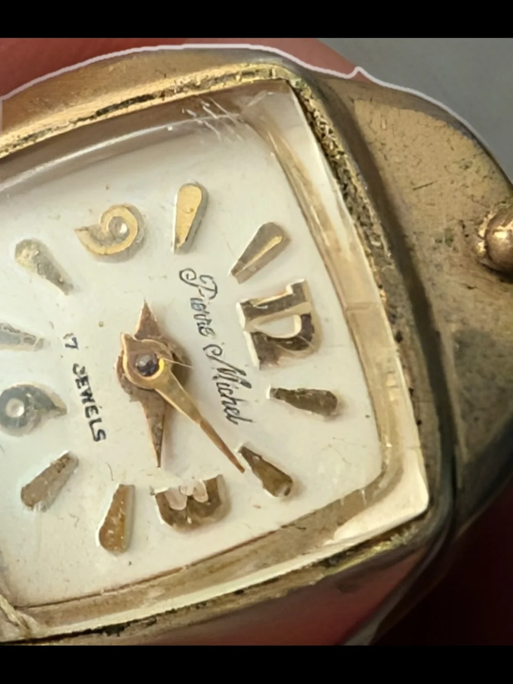 Working Petite Dainty Gold-Tone Women’s Vintage Pierre Michel Watch